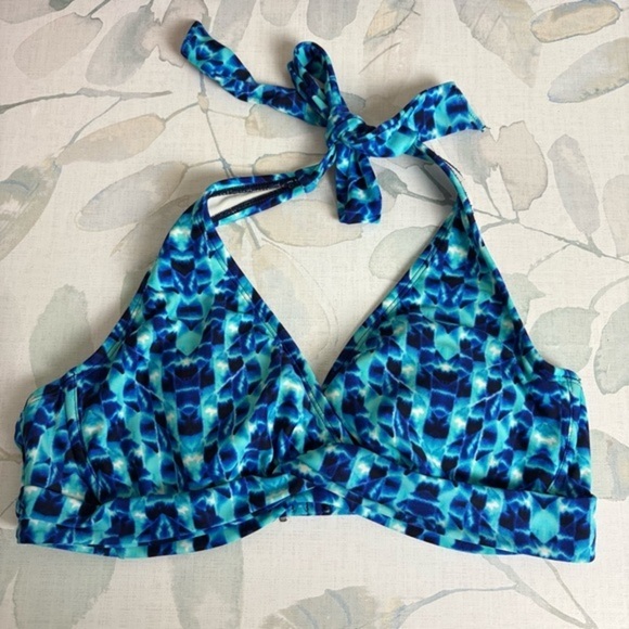 Athleta Other - Athleta Womens Blue Tie Dye Tara Bikini Top Swim wear size 34B/C